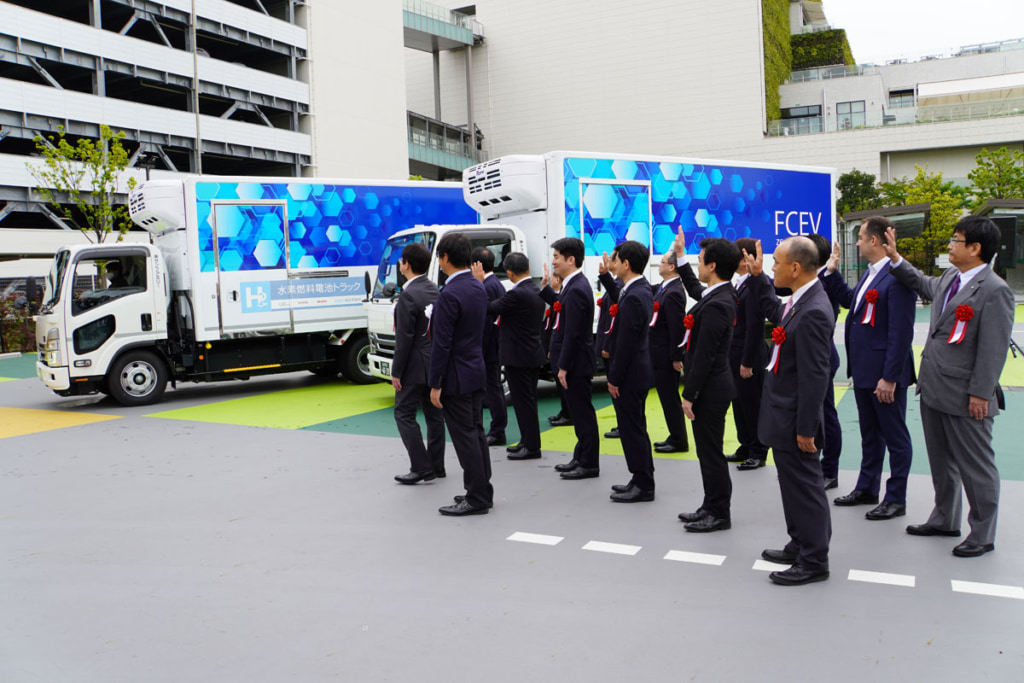 20230515TOKYO  1024x683 - 東京プロジェクト／FC小型トラック導入開始を記念し、出発式を開催