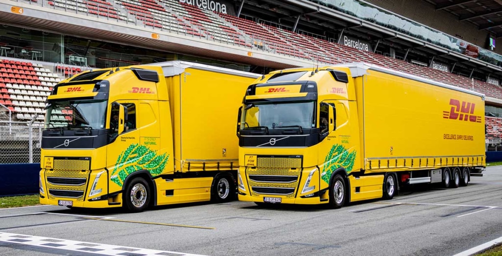 20230605DHL 1024x522 - DHL／F1欧州ラウンド全戦にバイオ燃料トラックを導入