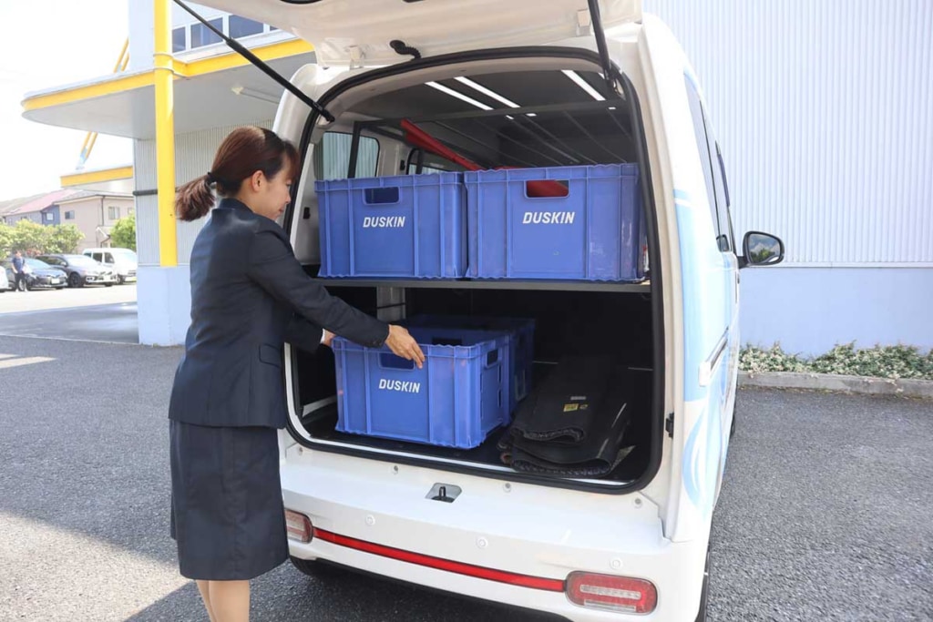 20230904DUSKIN 2 1024x683 - ダスキン／軽EV商用バンASF2.0を使用し、営業車EV化の実証実験を開始