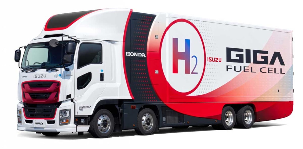 20231017ISUZU 1024x503 - いすゞ／ホンダと共同開発の燃料電池大型トラックを公開【ジャパンモビリティショー】