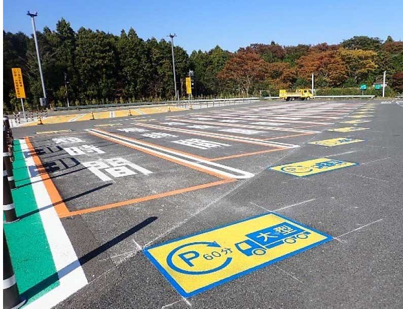 20231121ashigara 1 - 東名高速／足柄SAで短時間限定駐車マス実証実験を開始