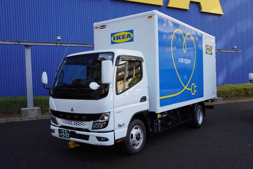 20231206IKEA 1 1024x683 - イケア／ラストワンマイル配送に三菱ふそう新型eCanter17台を導入