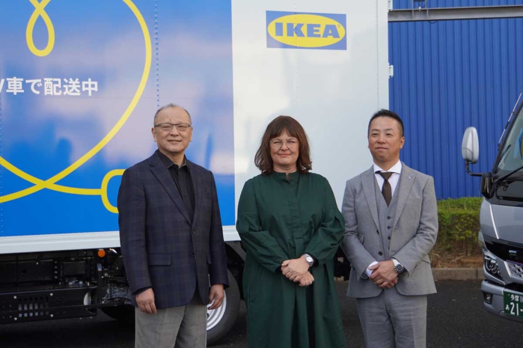 20231206IKEA 4 1024x683 - イケア／ラストワンマイル配送に三菱ふそう新型eCanter17台を導入