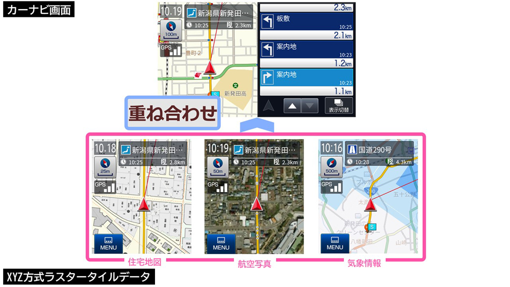 20231212map1 - マップル／「業務用カーナビSDK」ラスタータイルデータ重ね合わせ表示機能オプションを提供