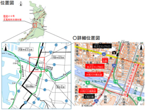 20250108kitajima1 300x227 - 国道26号／大阪市住之江区「北島交差点」ビックデータ活用し渋滞対策完了