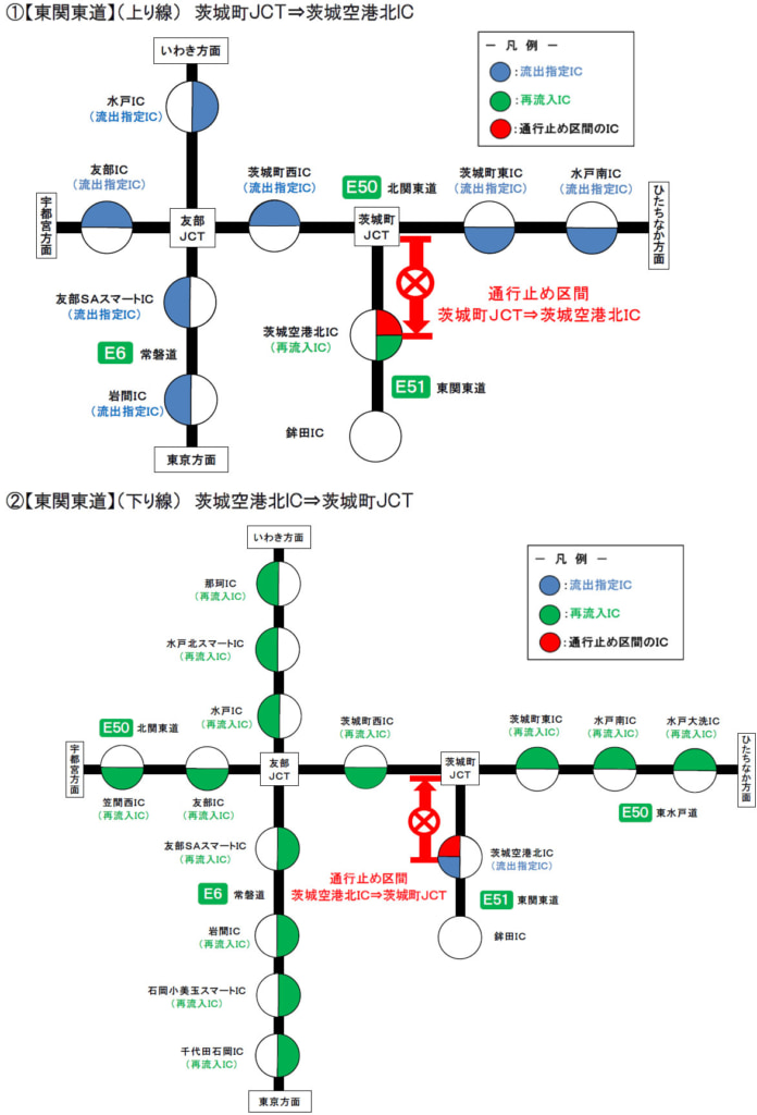 20250422toukan4 696x1024 - 東関東道／茨城空港北IC～茨城町JCT（上下線）、5月12日～16日に夜間通行止め