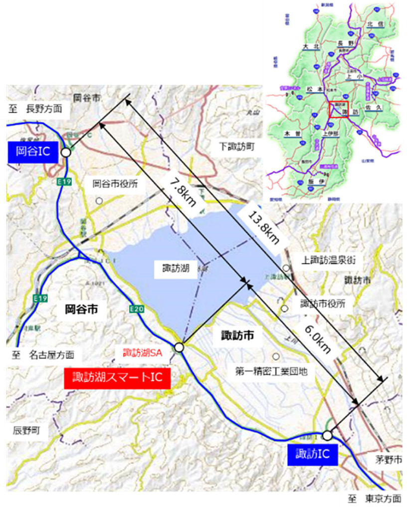 20250425suwa1 824x1024 - 中央道／諏訪湖スマートIC、7月27日15時開通