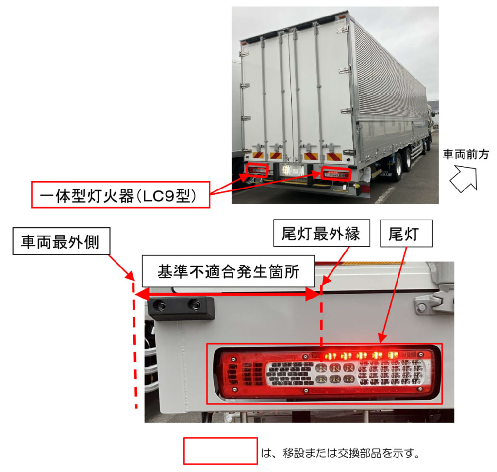 20250528fure 1024x974 - 日本フルハーフ／大型トラック「クオン」をリコール、テールランプに不具合