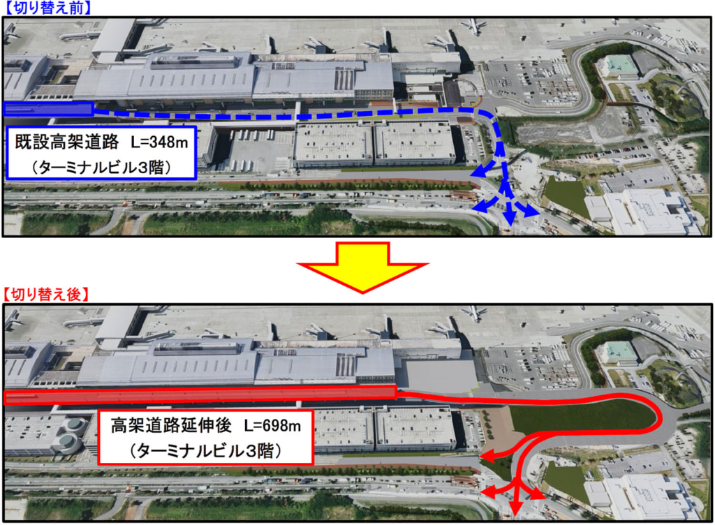 20250612naha1 1024x752 - 沖縄総合事務局／6月15日「那覇空港国際線ターミナル前高架道路」開通