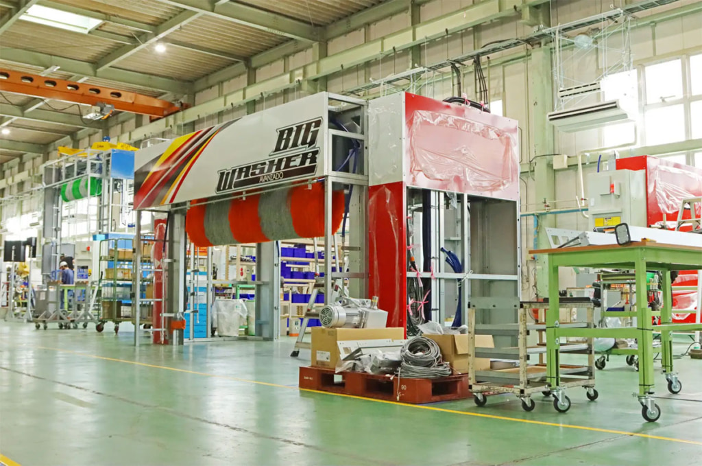 20250702mk 2 1024x679 - エムケー精工／大型車両用洗車機製造を本社工場に移管、納期短縮を図る