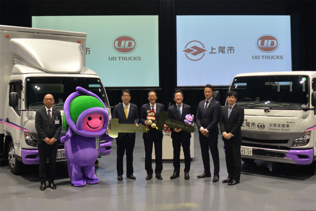 20250709UD 3 1024x684 - UDトラックス／災害支援車を上尾市に寄贈