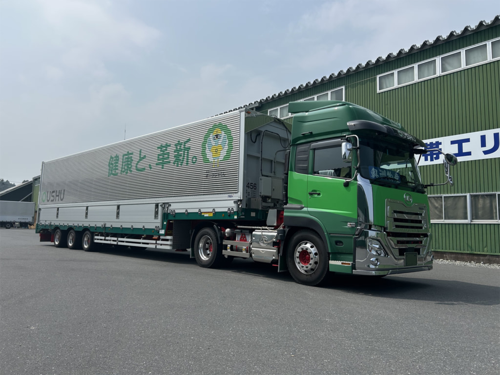 20250723trex 1024x768 - 日本トレクス／奥洲物産運輸のダブル連結トラック導入などを紹介