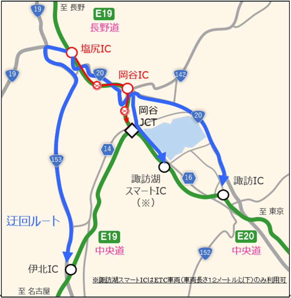 20250918suwa2 999x1024 - 長野道・中央道／塩尻IC～岡谷JCT・諏訪IC～伊北IC、9月28日10時～13時通行止め