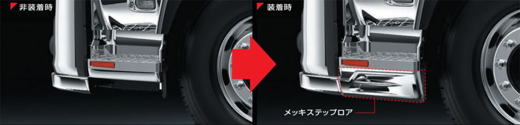 20250924AS 1024x247 - いすゞA＆S／GIGAトラクタ用メッキステップロアを発売