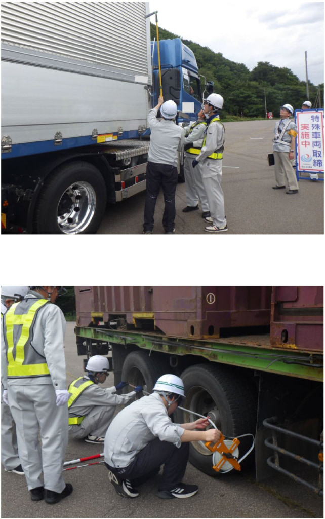 20250926otaru 642x1024 - 小樽開発建設部／国道5号で特殊車両の取締り、違反車両1台に警告書交付