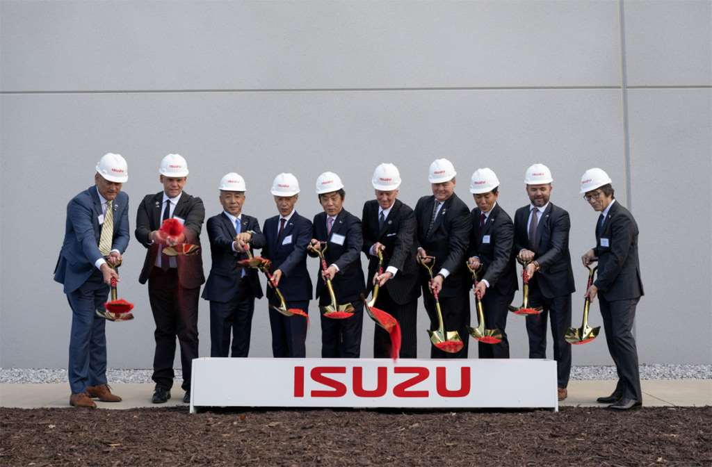 20251002ISUZU 1024x672 - いすゞ／EVトラックなど生産する米国新工場の起工式を実施、2027年稼働予定