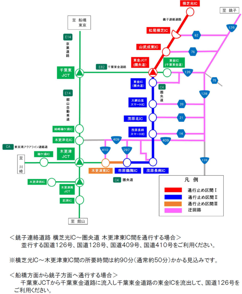 20251003chiba2 843x1024 - 圏央道・銚子連絡道路／松尾横芝IC～木更津東IC・松尾横芝IC～横芝光IC、11月4日～13日夜間通行止め