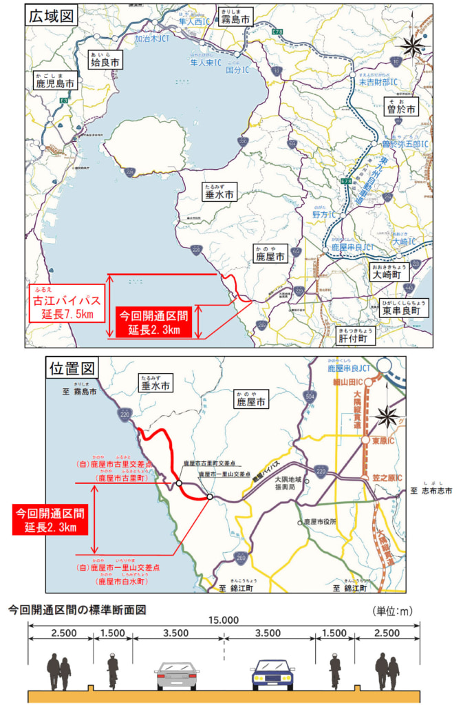20251015furue1 673x1024 - 国道220号・古江BP／12月6日16時に全線開通、交通混雑を緩和