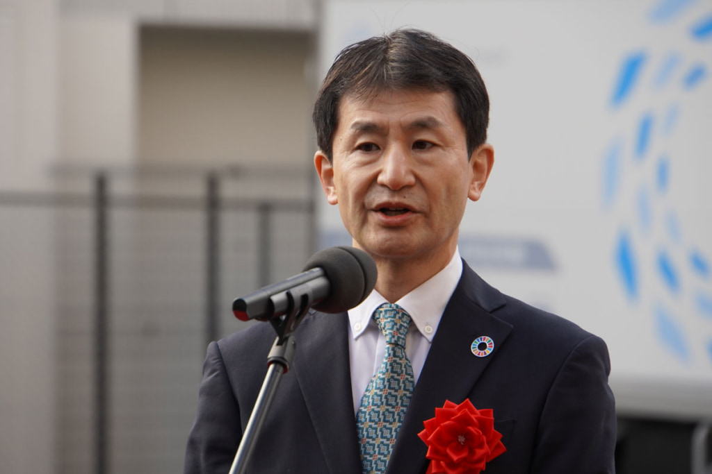 20251120ISUZU 6 1024x683 - いすゞ／バッテリー交換式EV実証実験を横浜で開始、ファミリーマート店舗配送に使用