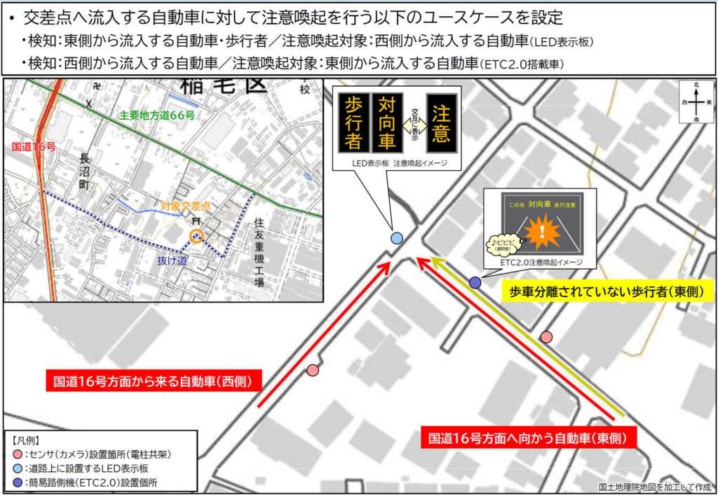20260109its3 1024x707 - 関東地方整備局／路上設置センサで歩行者・自転車など検出、車載器等で注意喚起する実証実験