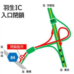 20260213hanyu 2 300x298 - 東北道／3月2日～5日、羽生IC入口ランプを夜間閉鎖