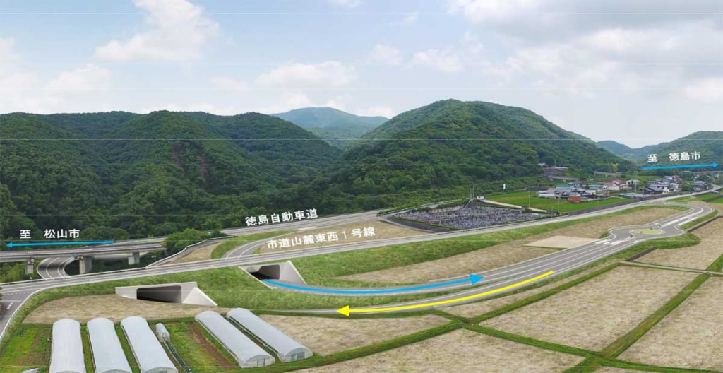 20260226awa 2 1024x528 - 徳島道／阿波市場スマートICが2026年度内に開通の見込み