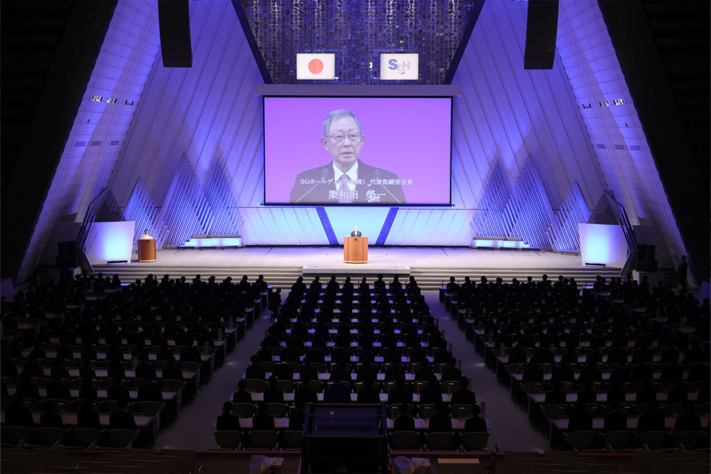 20260401sagawa1 1024x683 - SGホールディングス／創業地・京都で、新入社員568名が入社式に参加